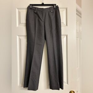 Ann Taylor petite curvy fit women’s dress pants size 0 petite lined pinstripe